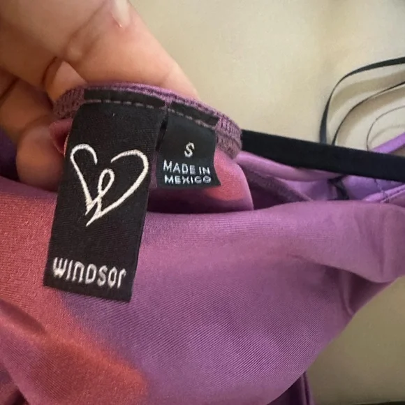 Windsor Red Asymmetrical Ruched Cocktail Dress - Picture 3 of 4